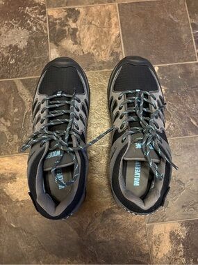 Wolverine Women’s Gray and Black Athletic Work Steel Toe Sneakers